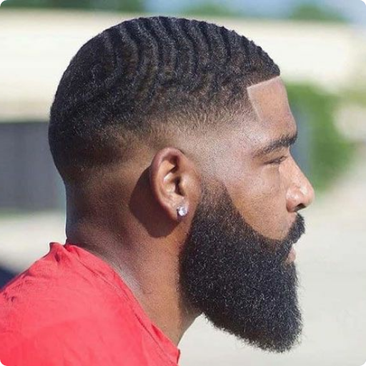 AfroBarber: men afro hairstyle logo