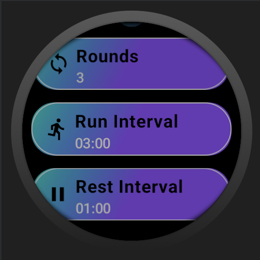 Android application Intervaler - Intervals workout screenshort