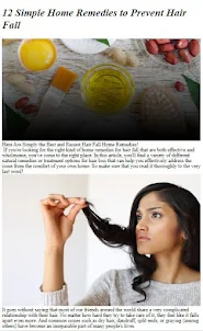 Hair Loss Home Remedies Tips