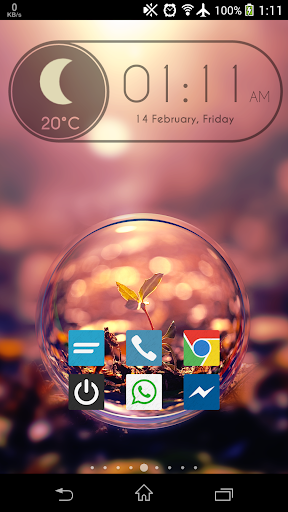 Android application Quadro Zooper Skin screenshort
