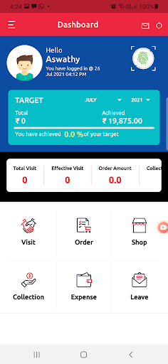 Android application MalayilFoods Salesfokuz screenshort