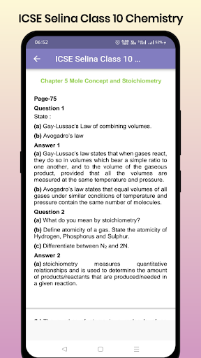 ICSE Selina Class 10 Chemistry Screen 3
