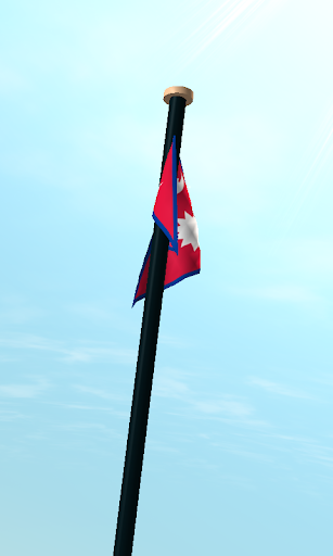 Nepal Flag 3D Live Wallpaper Screen 3