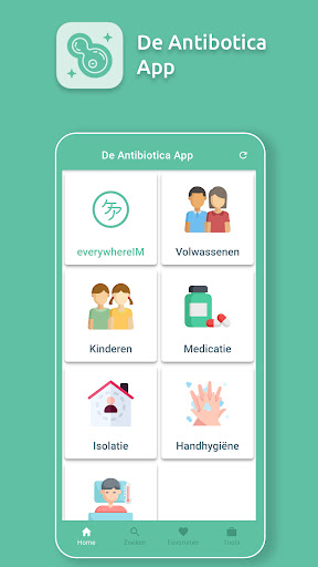 Android application Antibiotica screenshort