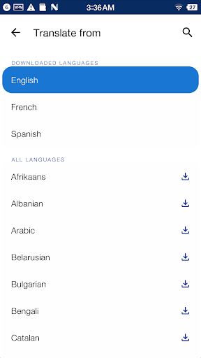 Offline Language Translate Screen 3