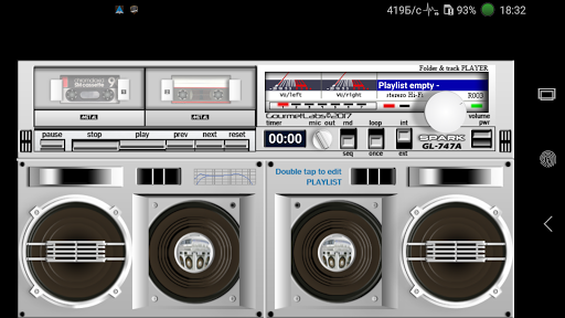 Android application Spark GL-747A folder player vi screenshort