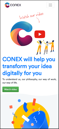 Android application Conex screenshort