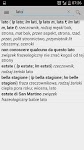 screenshot of Słownik włoski OFFLINE