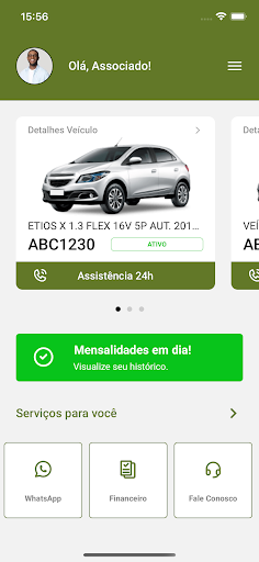 Android application ASSOCIAÇÃO CENTRAL screenshort