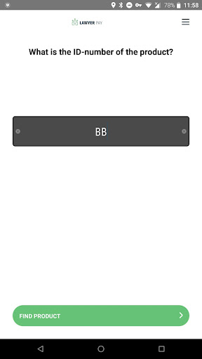 Android application LawyerPay screenshort