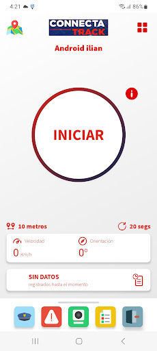 Android application ConnectaTrack screenshort