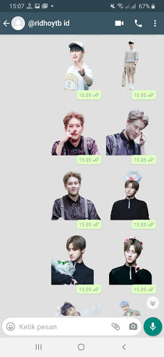 Stiker WA Monsta X Korean Boy Group  WAStickerApps