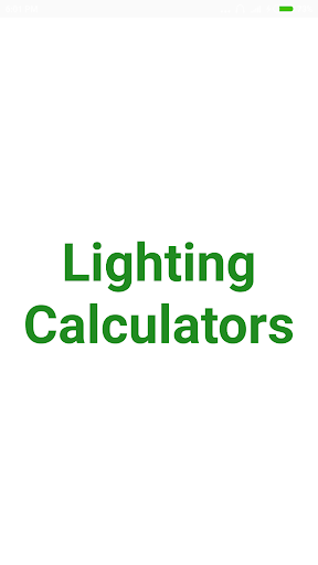 Android application Lighting Calculator screenshort