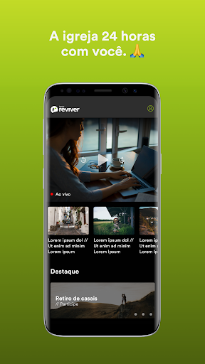 Android application Igreja Reviver screenshort
