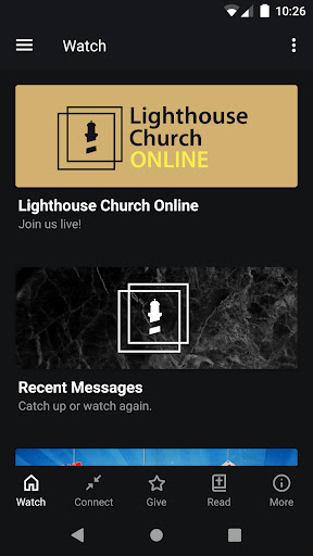 Android application Lighthouse Church IRL screenshort