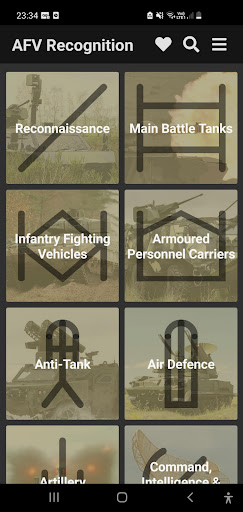 Android application AFV Recognition screenshort