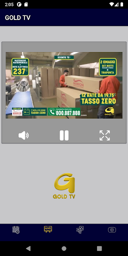 Android application Gold Tv screenshort