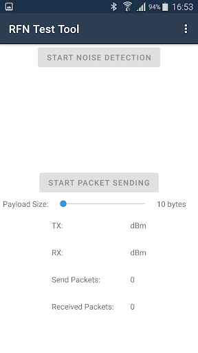 RFNTestToolAndroid Screen 2