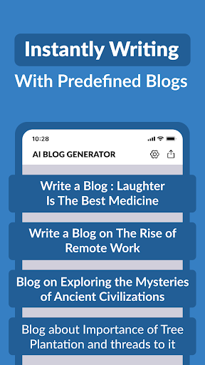 AI Blog Post Generator Screen 3