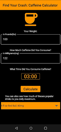 Find Your Caffeine Crash Screen 2