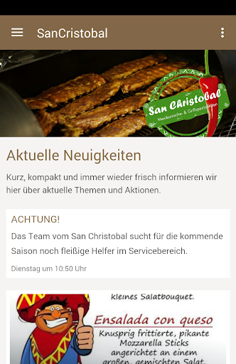 Android application San Christobal screenshort