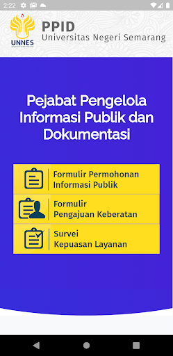 Android application PPID UNNES screenshort