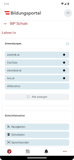 Android application Education Portal screenshort