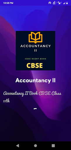 Android application Accountncy II Book Class 11th screenshort