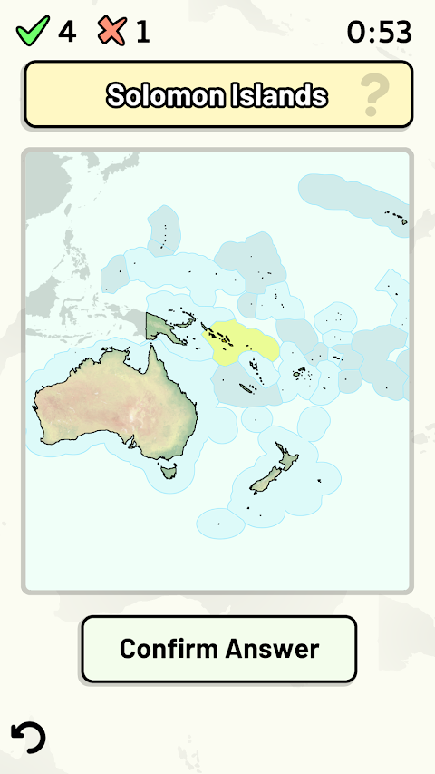 Countries of Oceania Quizのおすすめ画像1