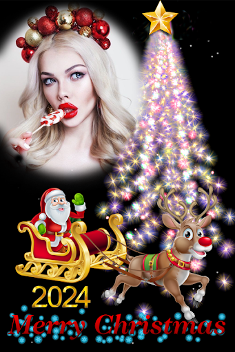 Android application Christmas photo frame 2024 screenshort