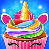 Unicorn Cupcake Baking Games icon