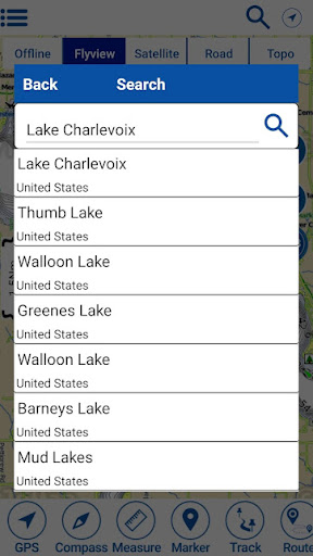 Lake Charlevoix Offline Charts Screen 2