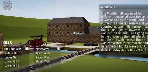 Android application Historic Explorer Colles Mills screenshort