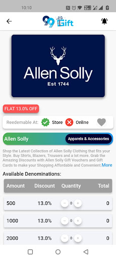 99gift - Brand Gift Vouchers Screen 3