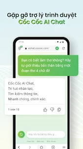 Cốc Cốc: Trình duyệt & AI Chat