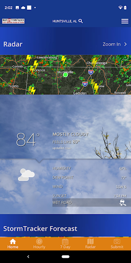 Android application WAAY StormTracker screenshort