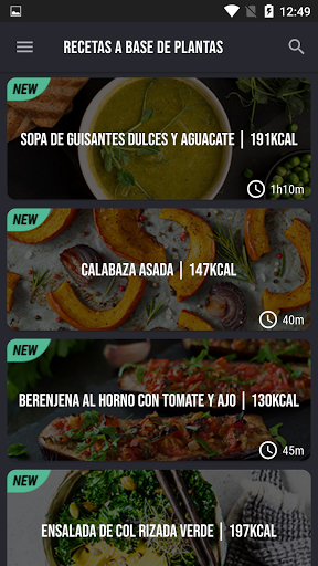 Vista previa de la aplicación