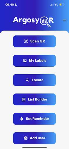 Argosy QR: Smart Storage Screenshot 1 - AppWisp.com