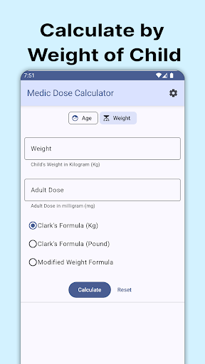 Medic Dose Calculator Screen 3