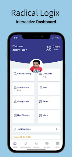 Android application Carmel School Ranchi screenshort
