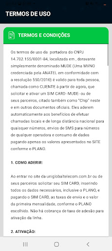 Mude Telecom Screen 3