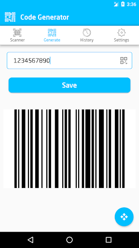 QRCode and Barcode Reader Screen 2