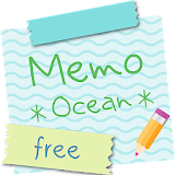 Sticky Memo Notepad *Ocean* Free icon
