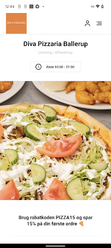 Android application Diva Pizzaria screenshort