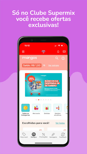Android application Clube Supermix screenshort