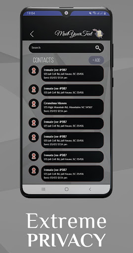 Mail Your Text Screen 3