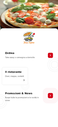 Android application Pizza Express Gravesano screenshort