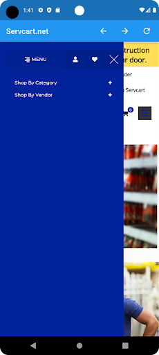 Servcart Screen 2