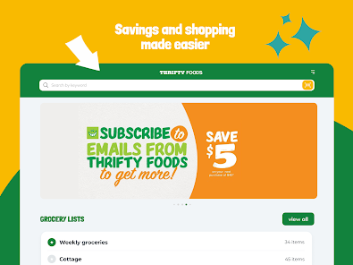 Thrifty grocery offers online