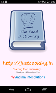 Food Dictionary Screenshot